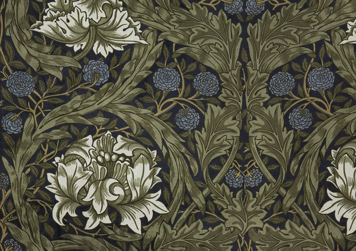 William Morris African Marigold Velvet, Cornflower - Made to Measure Curtains - Image 8